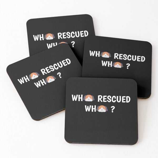 Item preview, Who rescued who funny shirt designed and sold by Ayoublab.