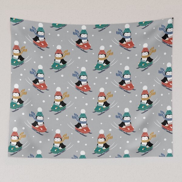 Item preview, Cute Penguins On Snowmobile designed and sold by HarrioBend.