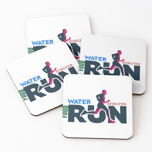 Item preview, food water shelter run men style designed and sold by RIDA LOUCHACHHA.
