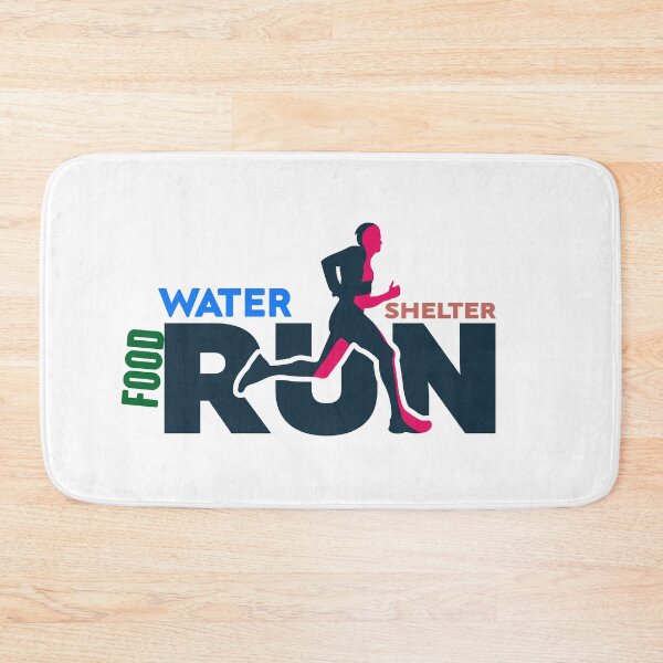 Item preview, food water shelter run men style designed and sold by RIDA LOUCHACHHA.