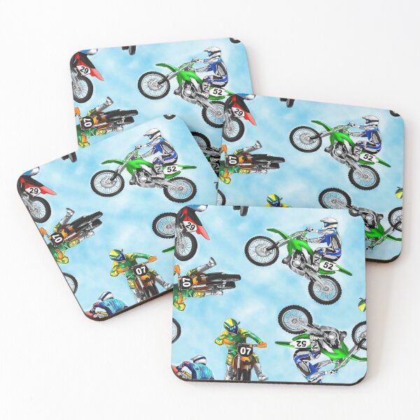 Item preview, Motocross Riders On Blue designed and sold by HarrioBend.