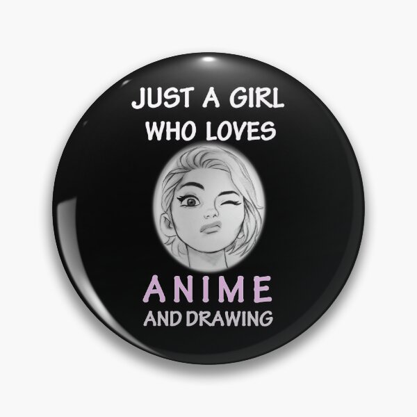 Item preview, Just A Girl Who Loves Anime and Drawing Japanese Cute Art designed and sold by smailjr.