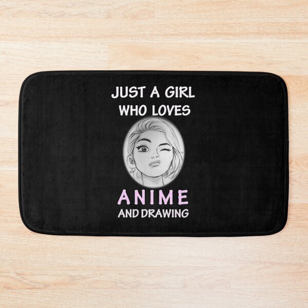 Item preview, Just A Girl Who Loves Anime and Drawing Japanese Cute Art designed and sold by smailjr.