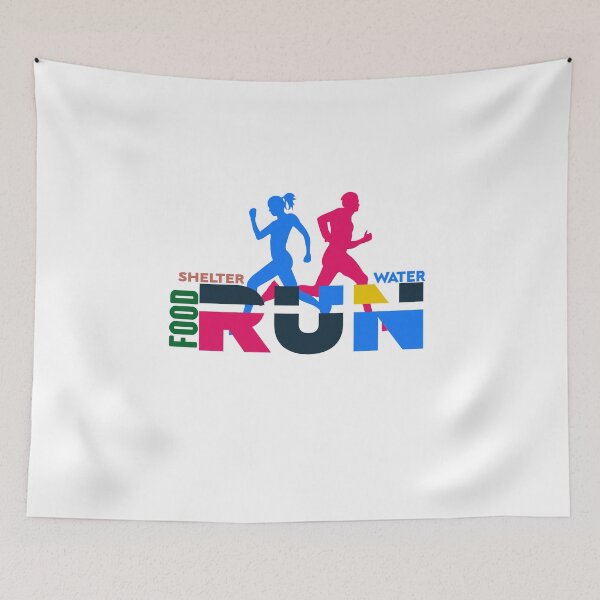 Item preview, food water shelter run new women and men style life designed and sold by RIDA LOUCHACHHA.