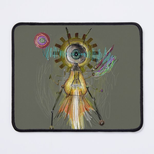 Item preview, whimsical cute alien robot eyeball superhero  designed and sold by Followthedon.