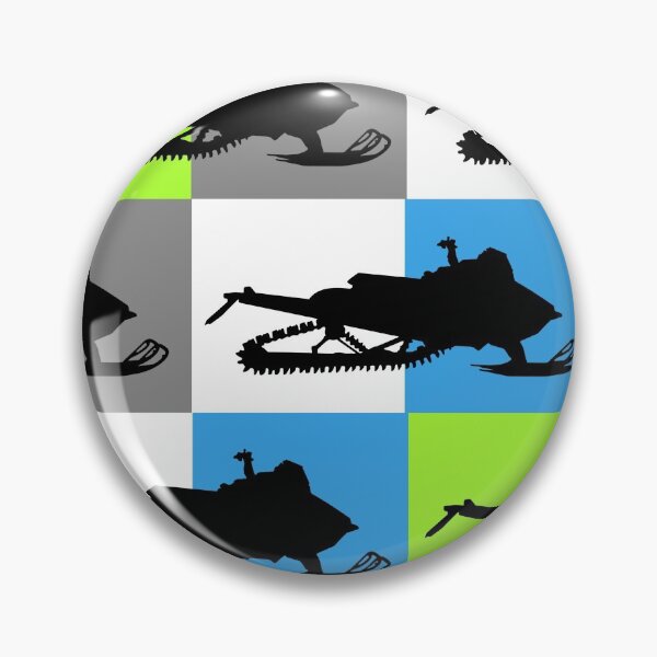 Item preview, Snowmobile Silhouettes On Colored Checkerboard  designed and sold by HarrioBend.