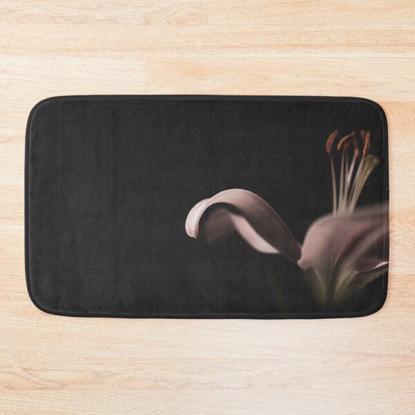 Item preview, Pink Lily on Black Background Fine Art  designed and sold by Lisa Thomas.