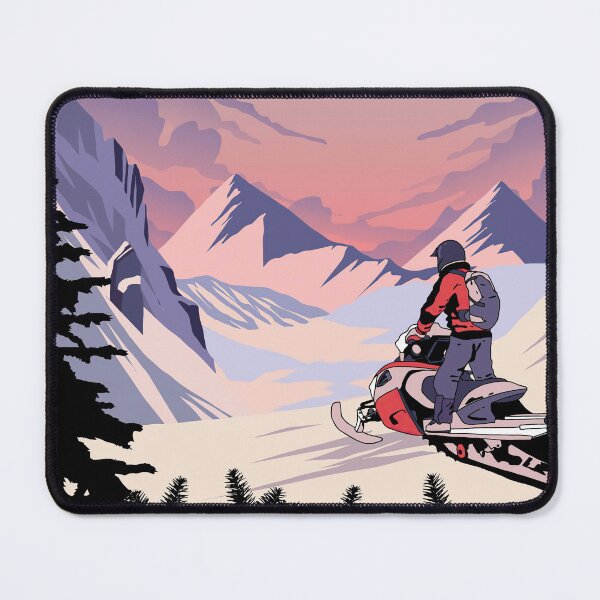 Item preview, Snowmobile Winter Mountain designed and sold by HarrioBend.