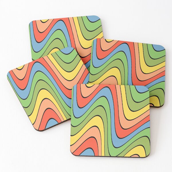 Item preview, Fun Wavy Retro 70s Colorful designed and sold by trajeado14.