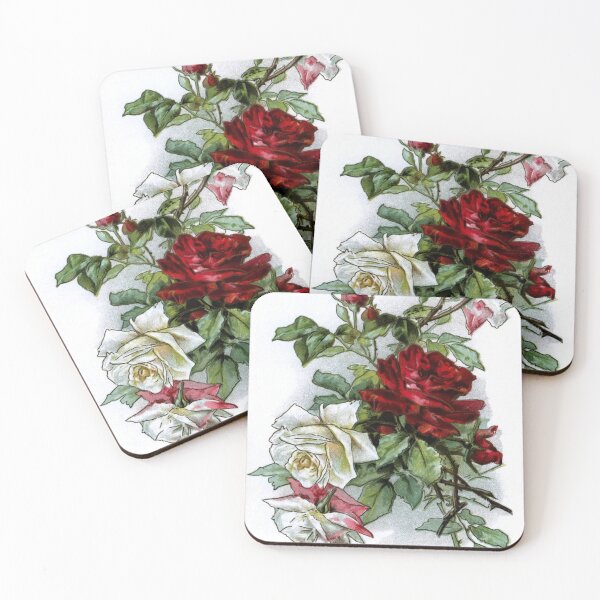 Item preview, Vintage Roses Red Floral designed and sold by SaraValor.