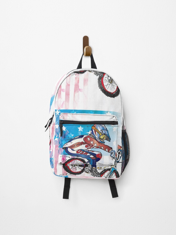 USA BMX Biker Backpack for Sale by HarrioBend | Redbubble