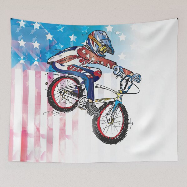 Aperçu de l'œuvre Biker BMX USA créée et vendue par HarrioBend.