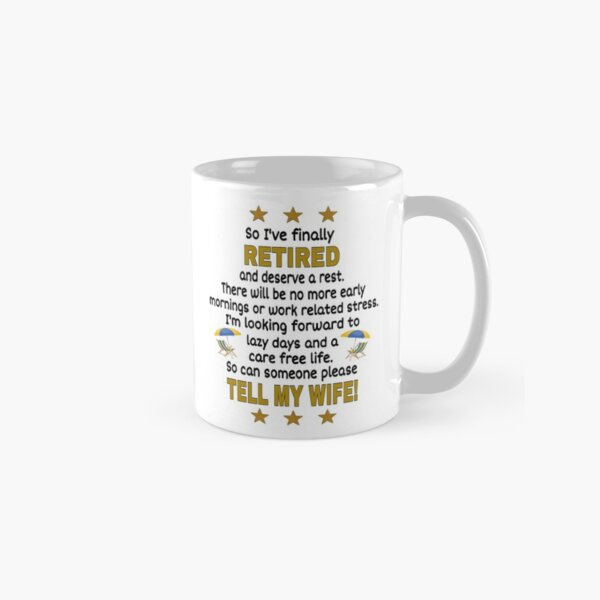 RETIRED PERSON MUG Funny Happy Retirement Gift Pension Coffee Cup Work Office 