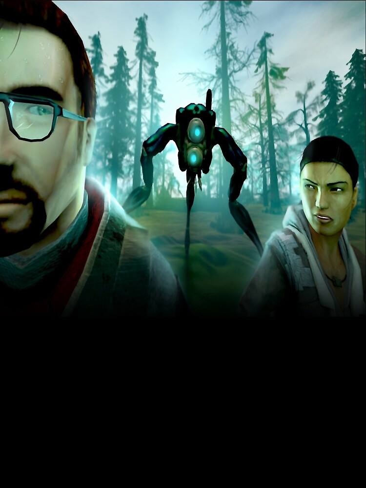 half-life-2-episode-2-sfm-recreation-classic-poster-for-sale-by-candelarialopez-redbubble