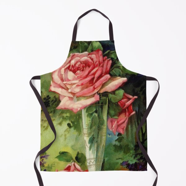 Item preview, Vintage Vase and Pink Roses designed and sold by SaraValor.
