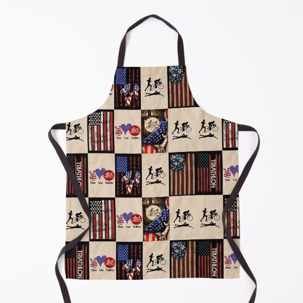 Artikelvorschau, Triathlon Vintage American Flag Plaid entworfen und verkauft von HarrioBend.