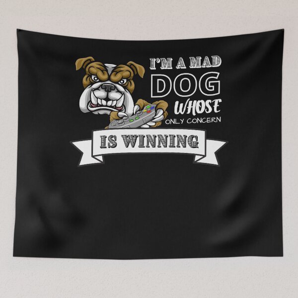 Item preview, MAD DOG GAMER, winning, pitbull Essential designed and sold by CandelariaLopez.