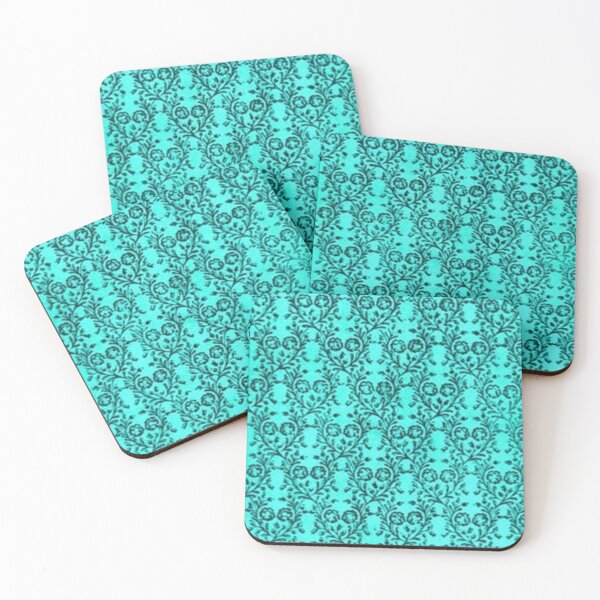 Item preview, Vintage Floral Teal Turquoise designed and sold by SaraValor.