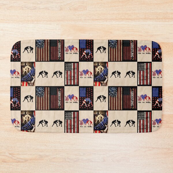 Item preview, Wrestling Vintage American Flag Plaid designed and sold by HarrioBend.