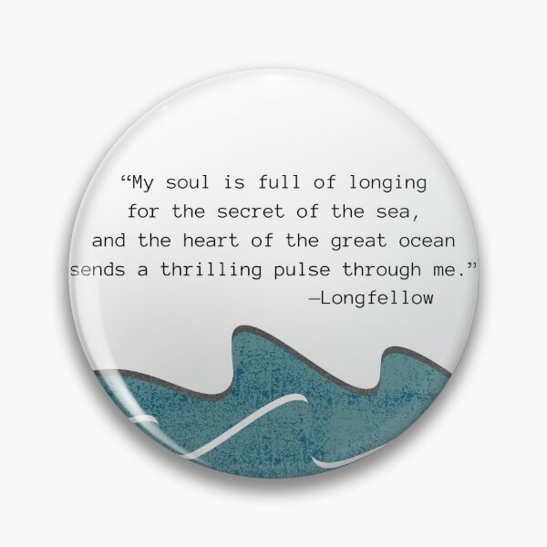Item preview, Henry Wadsworth Longfellow | Poem | The Secret of the Sea designed and sold by WordsToArt.