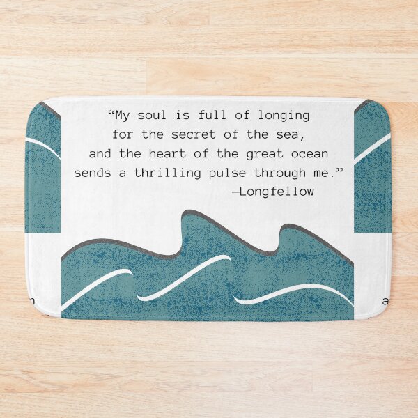 Item preview, Henry Wadsworth Longfellow | Poem | The Secret of the Sea designed and sold by WordsToArt.