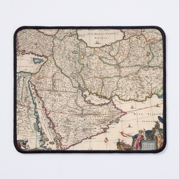 Item preview, Antique Map of West Asia in 1682 designed and sold by ganje.