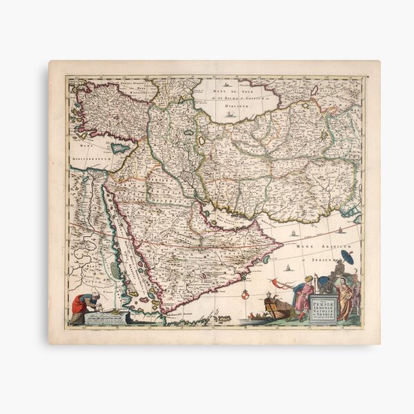 Aperçu de l'œuvre Carte antique de l'Asie occidentale en 1682 créée et vendue par ganje.