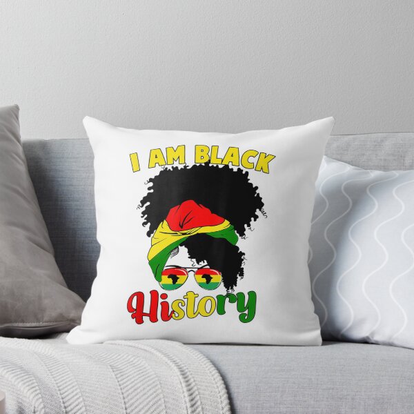 Artikelvorschau, I Am Black History Africa Messy Bun Black Girl Melanin Queen entworfen und verkauft von Kelly993.