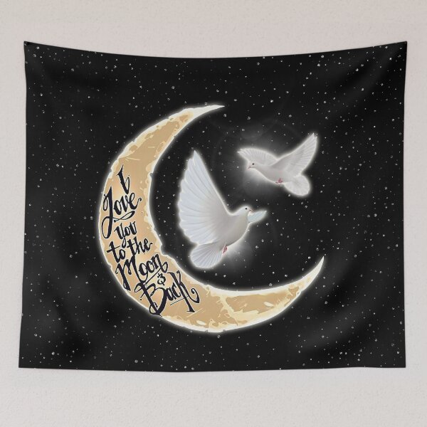 Item preview, Love You To The Moon And Back Bird designed and sold by MignonBeauty.
