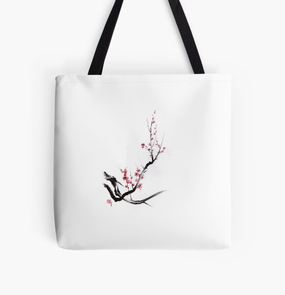 Cherry Blossom Watercolor Painting Colorful Tree Art Print Tote Bag by  Joanna Szmerdt - Pixels