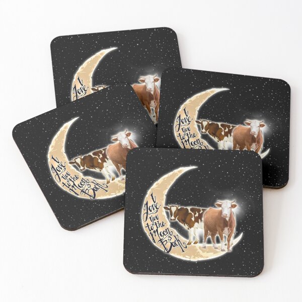 Item preview, Love You To The Moon And Back Cow designed and sold by MignonBeauty.