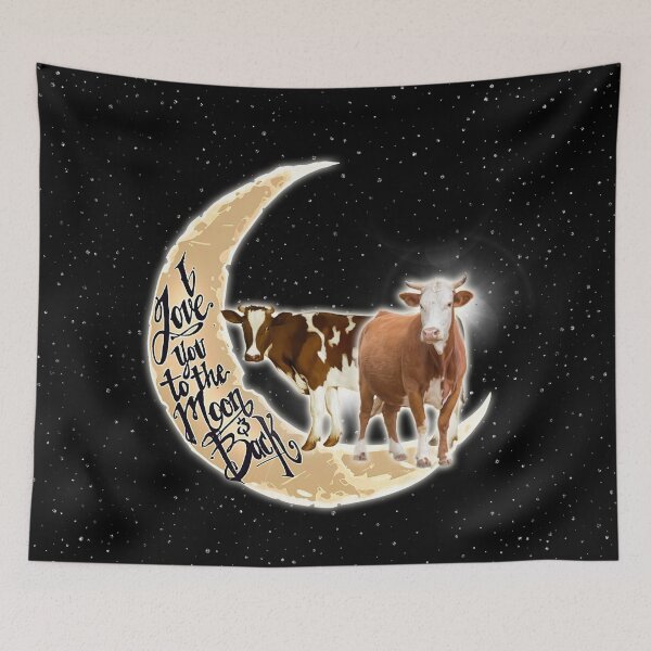 Item preview, Love You To The Moon And Back Cow designed and sold by MignonBeauty.