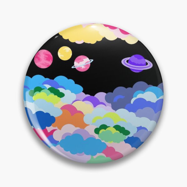 Item preview, Bright clouds and space planets - Colourful  designed and sold by LukjanovArt.