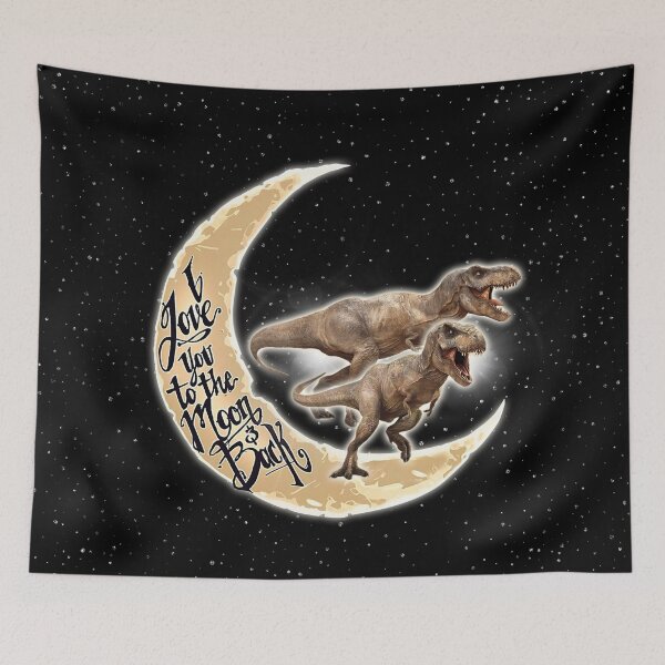 Item preview, Love You To The Moon And Back Dinosaur designed and sold by MignonBeauty.