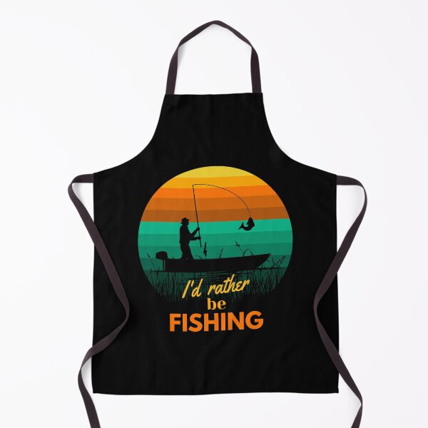 Item preview, I Would Rather Be Fishing Retro Vintage Fisherman at Sunset designed and sold by Itaya Art.