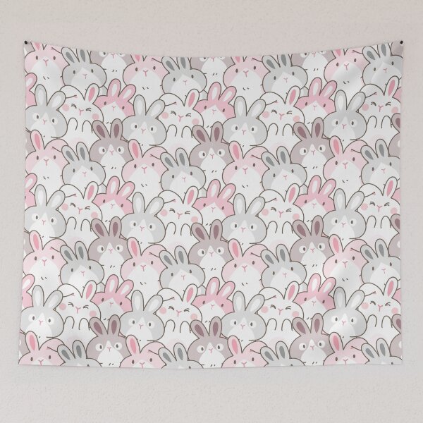 Item preview, Cute Funny Rabbits Lineup designed and sold by MignonBeauty.