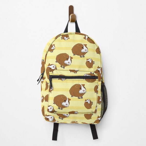 Item preview, Guinea Pig On Stripes Yellow designed and sold by MignonBeauty.