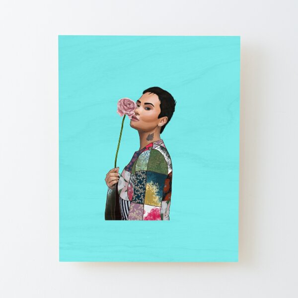 Demi Lovato  Wood Mounted Print