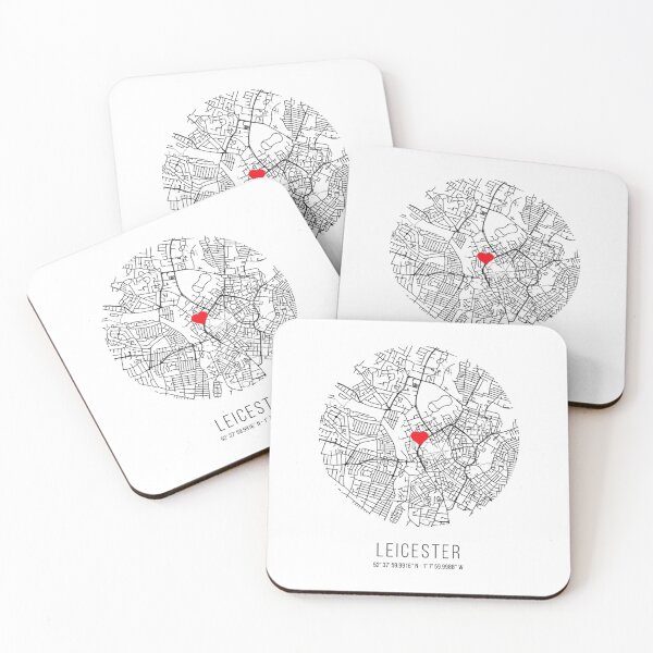 Item preview, Circle Heart Leicester City Map (United Kingdom - UK)   designed and sold by PremierArt.