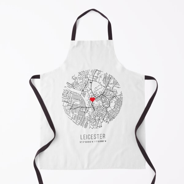 Item preview, Circle Heart Leicester City Map (United Kingdom - UK) designed and sold by PremierArt.
