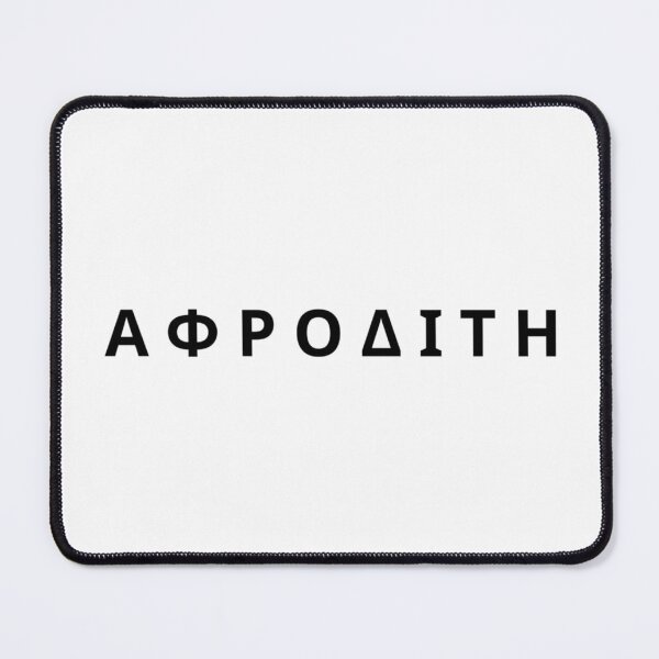 Item preview, Aphrodite Greek Mythology Olympian Goddess Black Typography designed and sold by OnyxMoonDesigns.