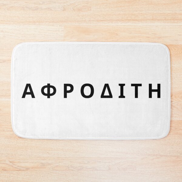 Item preview, Aphrodite Greek Mythology Olympian Goddess Black Typography designed and sold by OnyxMoonDesigns.