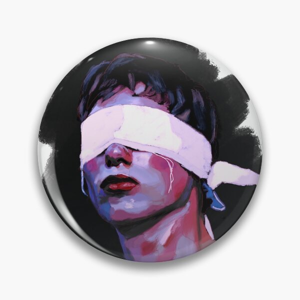 Item preview, Blindfolded Man Portrait designed and sold by KalenaDraws.