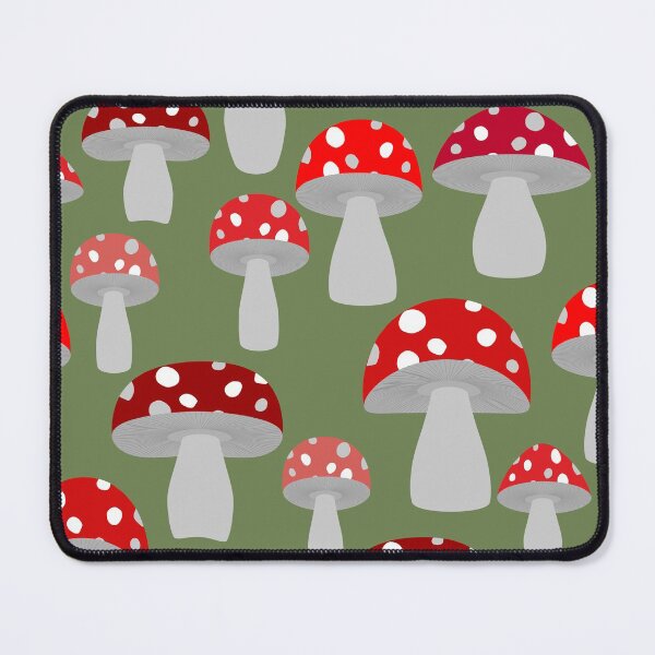 Item preview, Wild Red Mushrooms Seamless Pattern designed and sold by silviaol.