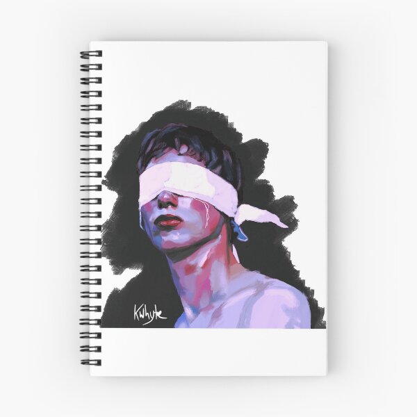 Item preview, Blindfolded Man Portrait designed and sold by KalenaDraws.