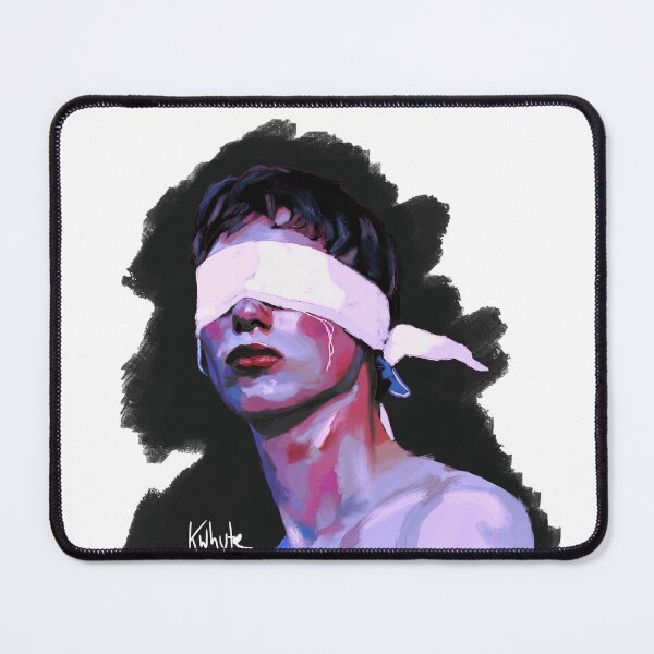 Item preview, Blindfolded Man Portrait designed and sold by KalenaDraws.