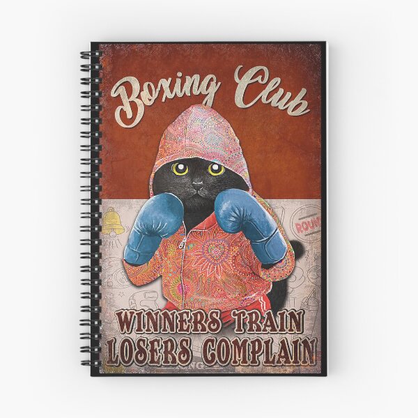 Item preview, Boxing club winners train losers complain Black cat lover designed and sold by SimonsonNuala.