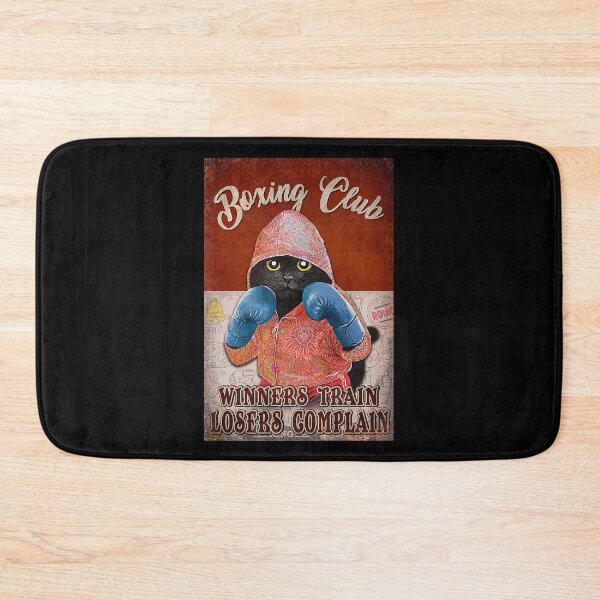 Item preview, Boxing club winners train losers complain Black cat lover designed and sold by SimonsonNuala.
