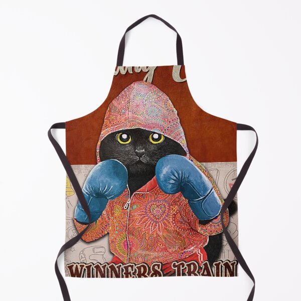 Item preview, Boxing club winners train losers complain Black cat lover designed and sold by SimonsonNuala.
