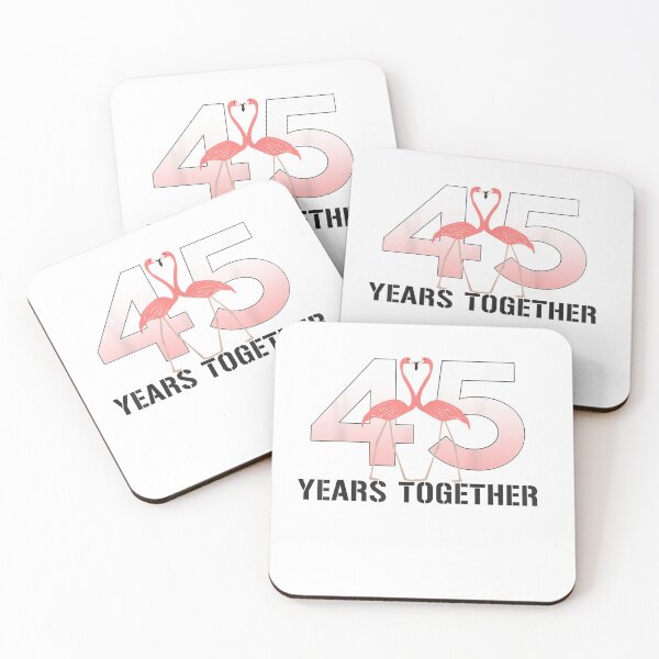 Item preview, 45th Wedding Anniversary Gift Flamingo Couple Shirt designed and sold by StehlikTereza.
